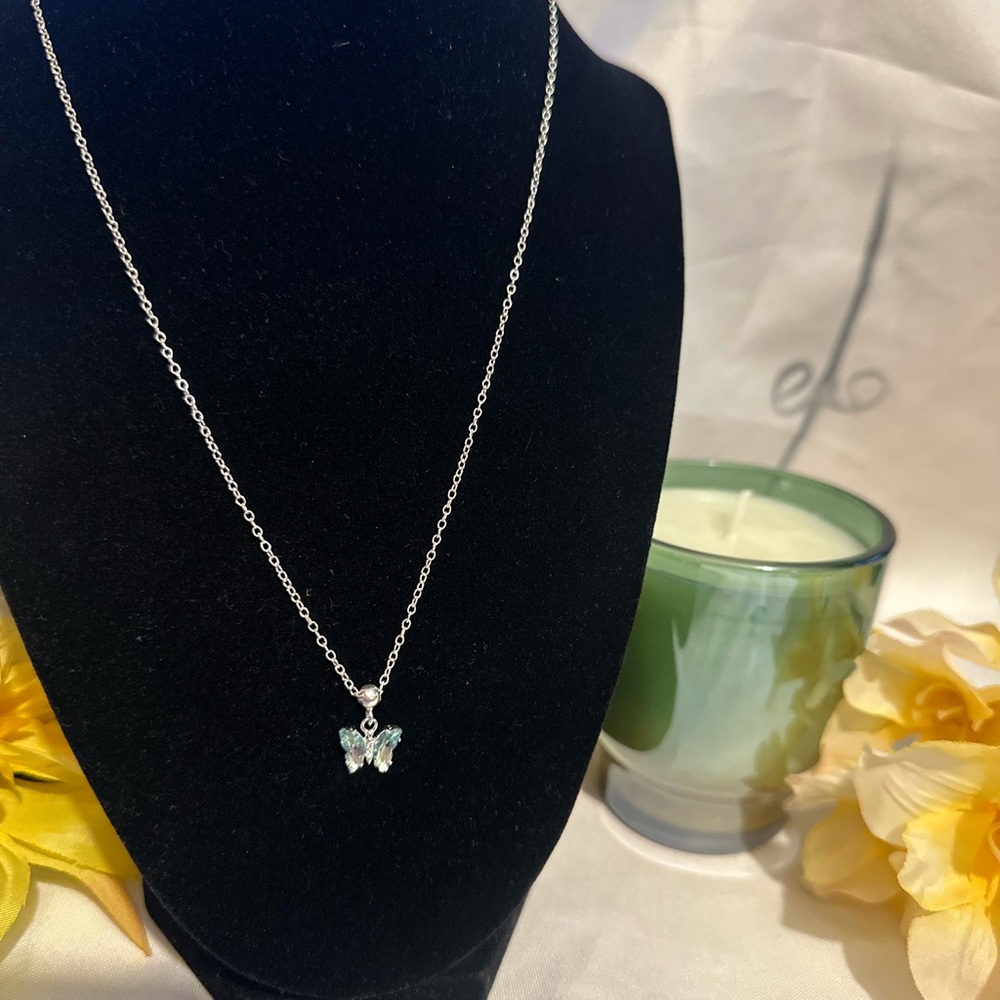 Silver Butterfly Necklace